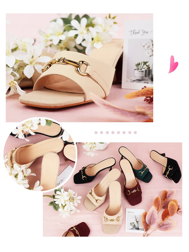 Women High Heels Sandals Slippers