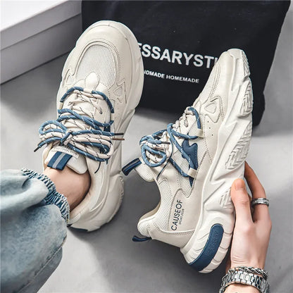 2024 Autumn Men Shoes Fashion Chunky Sneakers Height Increasing Casual Shoes Male Trainers Sports Shoes Zapatos Hombre