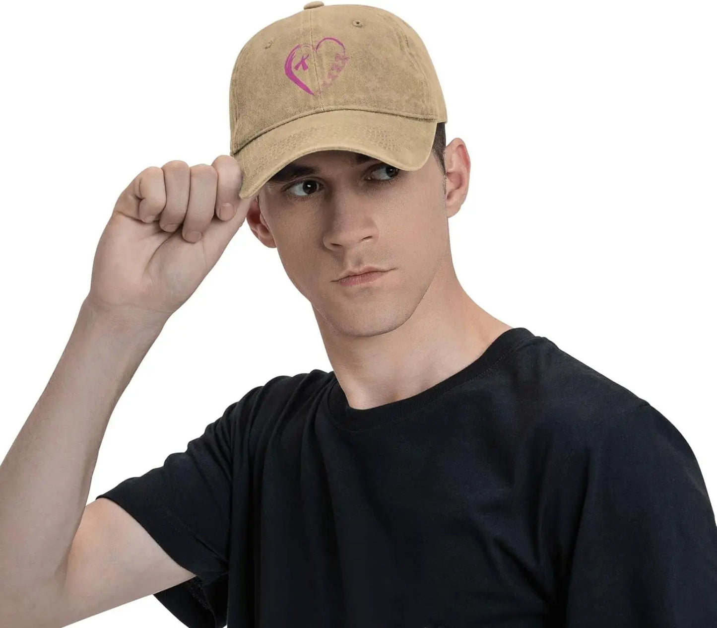 I'm A Survivor Heart Pink Ribbon Breast Cancer Awareness Unisex Baseball Cap
