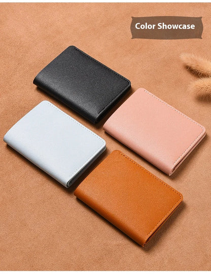 Simplicity Mini Folding Women's for Wallet PU Men Driver's License Credit Card Holder Storage Zero Monederos Purse