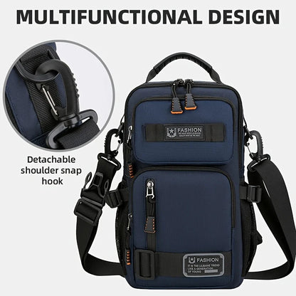 Men's Chest Bag Multifunctional Molle Waist Pack Travel Lightweight Handbag Outdoor Hiking Cycling Crossbody Bag Large Rig Pouch