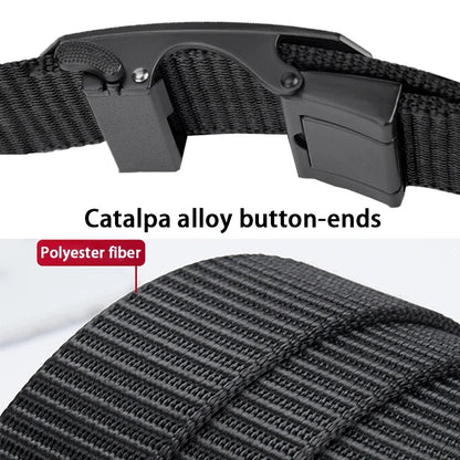 Fashion Men's Belt, Men’s Designer Belts  Alloy Automatic Buckle, Canvas Belt, Sports Belt, Large Size 110-160cm Automatic Belt