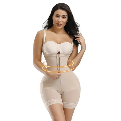 Fajas Colombianas Detachable Straps Full Body Shaper Tummy Slimming Postpartum Stage 3 Girdle Push Up Butt Lifter Shapewear