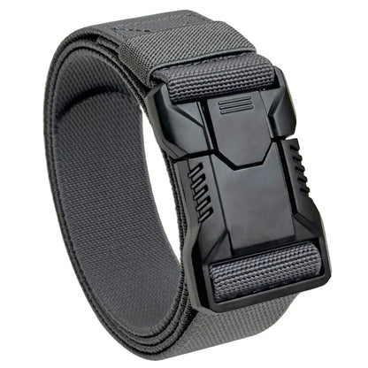 Red Ears Plastic buckle tactical belt men's multifunctional military fan canvas belt outdoor faux nylon training waist belt