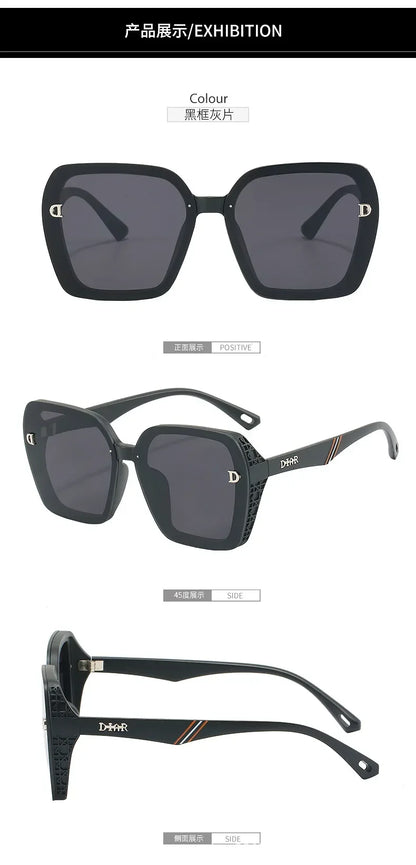 ‌‌2025 New Fashion D-Logo Square Sunglasses for Women Trendy Street Style Sun Glasses Unisex Outdoor UV400 Protection Goggles