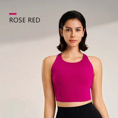 Women's sexy underwear Gym yoga sports bra  ladies underwear Shockproof Gathered Push Up Yoga Bra Running Sports Vest