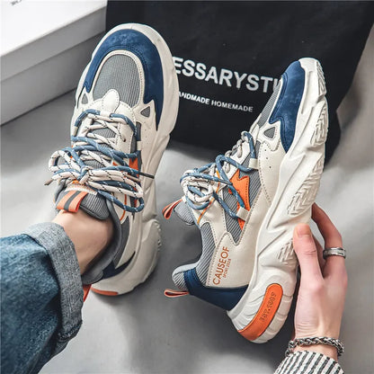 2024 Autumn Men Shoes Fashion Chunky Sneakers Height Increasing Casual Shoes Male Trainers Sports Shoes Zapatos Hombre