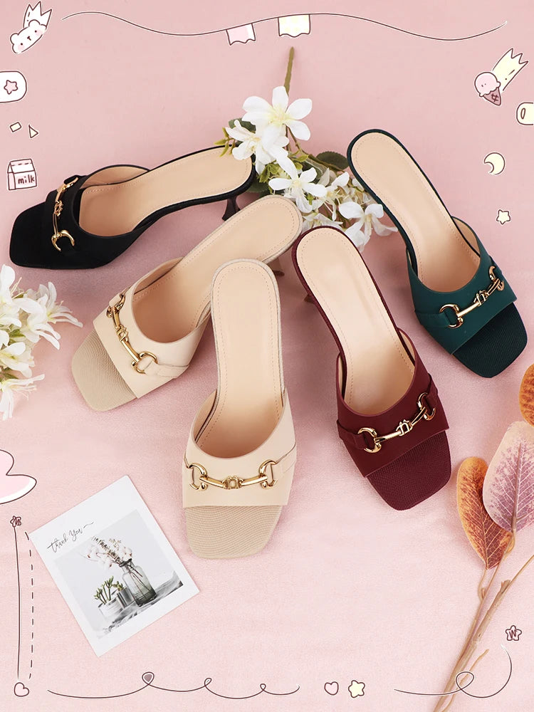 Women High Heels Sandals Slippers