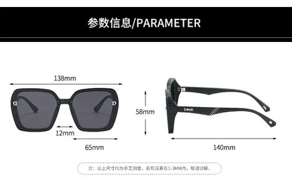 ‌‌2025 New Fashion D-Logo Square Sunglasses for Women Trendy Street Style Sun Glasses Unisex Outdoor UV400 Protection Goggles