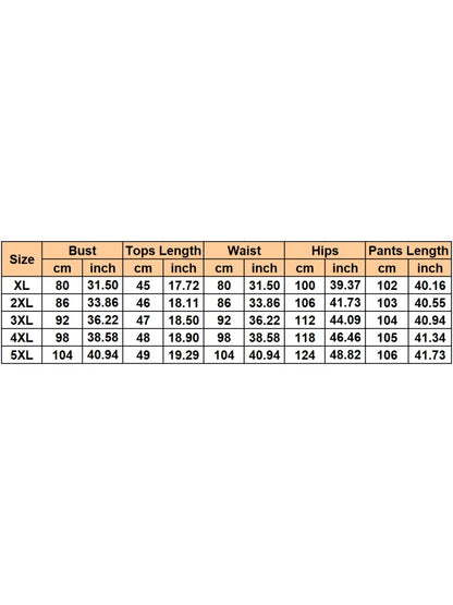 2 Piece Women Sets 2025 New Arrival Plus Size Summer Matching Sets Print Two Pieces Sets Top Pants Suits Outfits Clothing