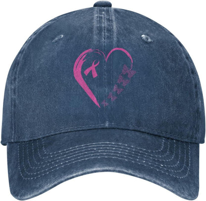 I'm A Survivor Heart Pink Ribbon Breast Cancer Awareness Unisex Baseball Cap