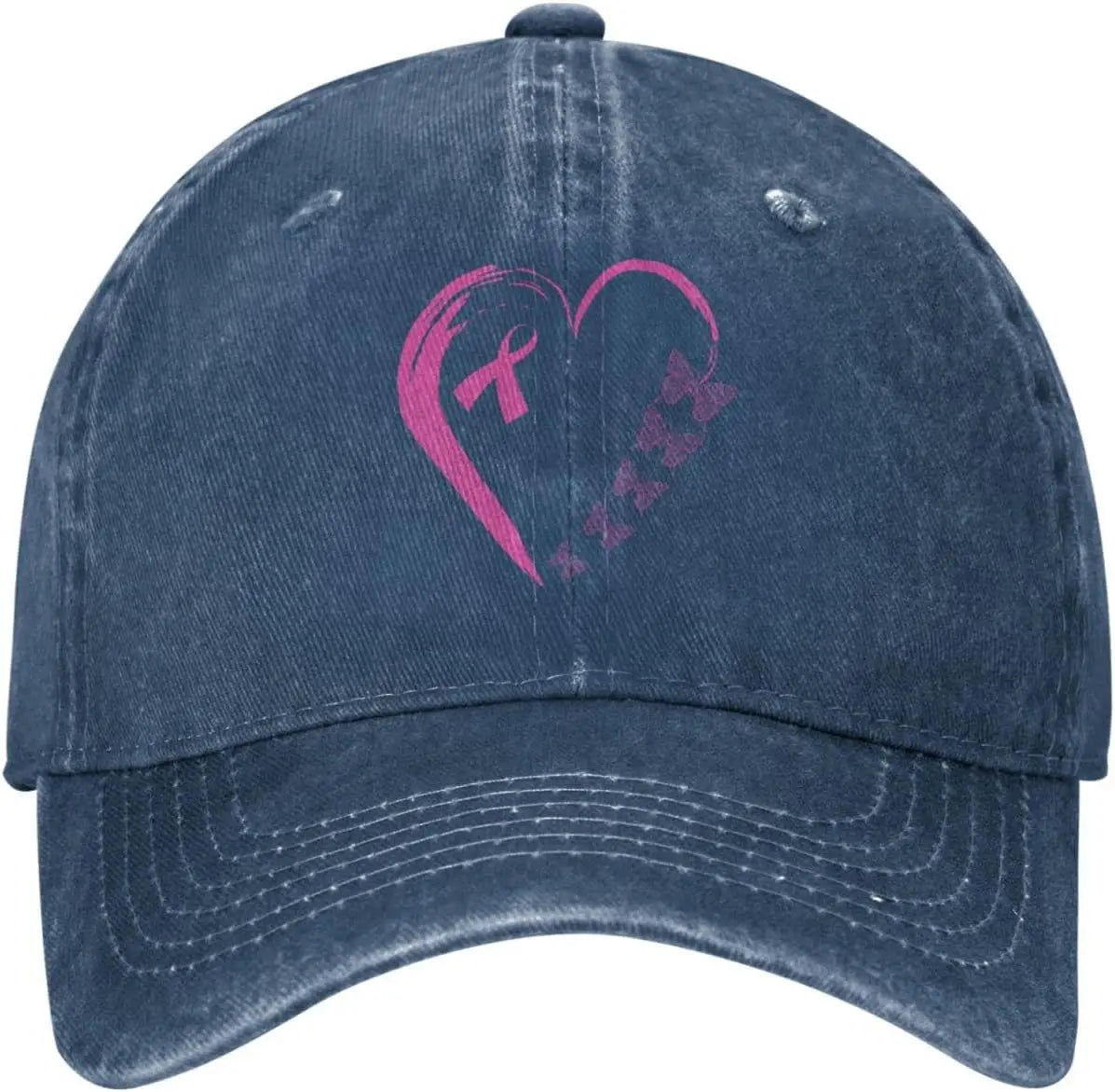 I'm A Survivor Heart Pink Ribbon Breast Cancer Awareness Unisex Baseball Cap