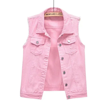 Streetwear  Denim Vest for Women