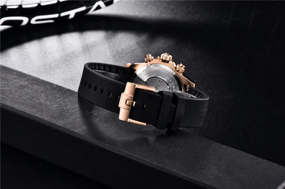 PAGANI DESIGN 40MM V2 Men Quartz Watches Sapphire Retro Chronograph Stainless Steel Waterproof Watch Men Relogio Masculino