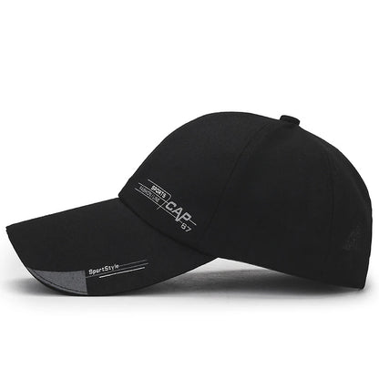 Outdoor Sunscreen Sports Men's Caps Fashion Canvas Unisex Baseball Caps Simple Design Extended Brim Snapback Caps For Men Women