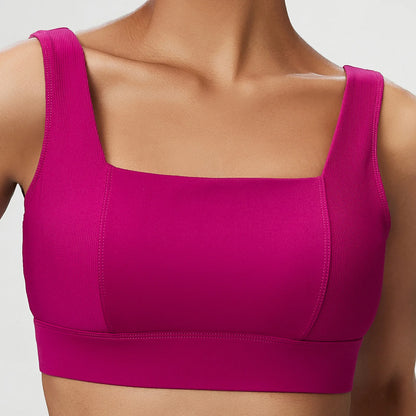 Women Sexy Sports Underwear Breathable Soft Nylon Gym Yoga Bra Running Crop Tops With Fixed Chest Pads Female Workout Clothing