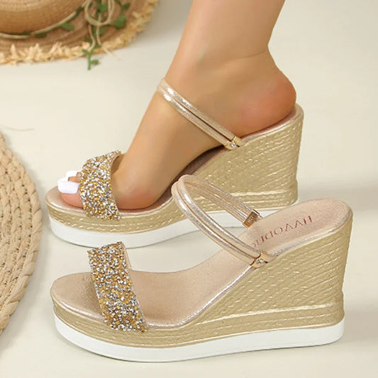 Summer Shoes for Women Wedges Sandals Women High Heels Sandals Slides Women Designers Shoes Platform Sandals Outdoor Slippers