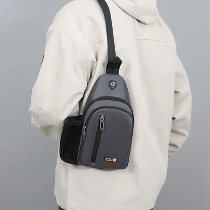 New Casual Breast Bag Travel Crossbody Bag Fashion Shoulder Bag Multifunctional Large Capacity Crossbody Bag for Men and Women