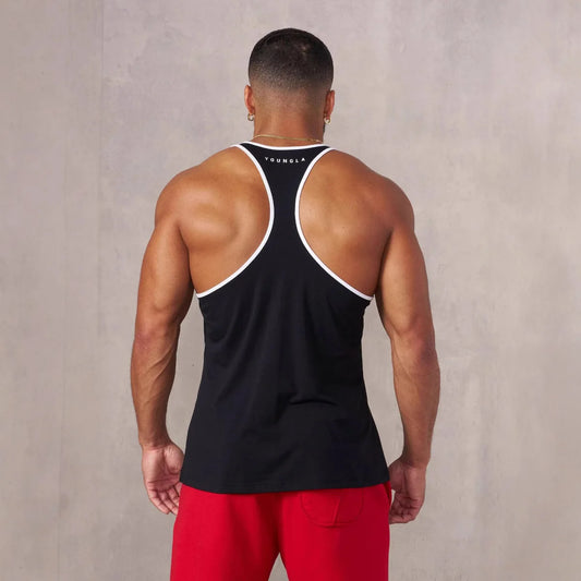 2025 New Mens cotton tank tops shirt gym fitness vest sleeveless male casual bodybuilding sports man Workout clothes clothing