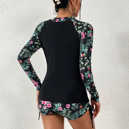 Female Swimwear Sports Surfing Tankini Set Beachwear Two-Piece