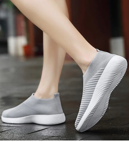 Breathable Flats Elastic Flat Shoes For Women Sneakers