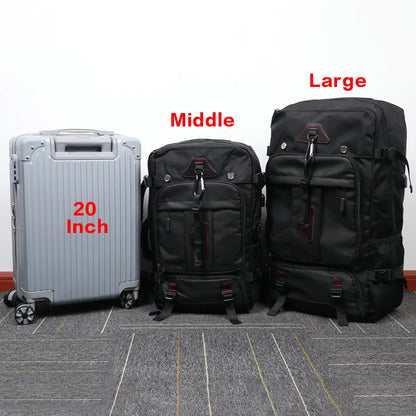 XOKY 80L Travel Backpack Large Capacity Multiple Storage Spaces Anti Theft Backpack with Dry Wet Separation 8106