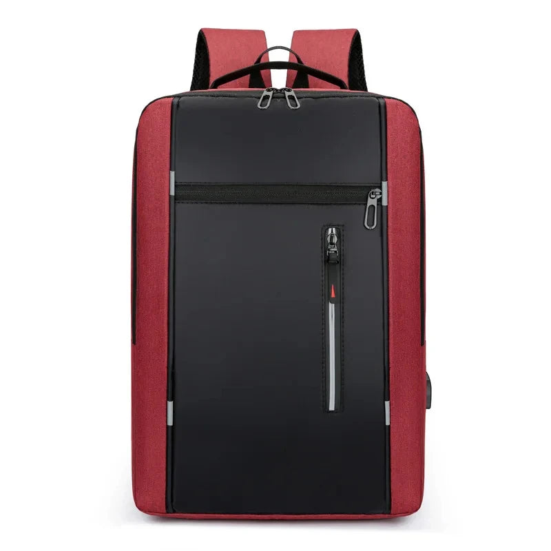 Waterproof Oxford Laptop Backpack for Men 15.6 Inch USB Charging Business Travel School Backpack High Capacity