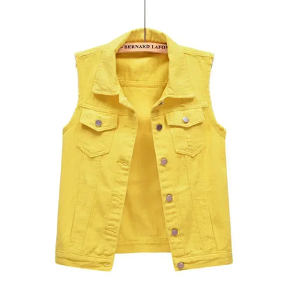 Streetwear  Denim Vest for Women
