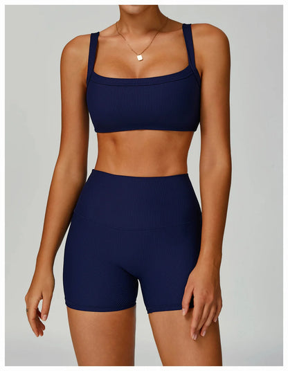 High Strength Sports Bra Women Anti-Sweat Fitness Top Yoga Bra Shockproof Crop Top Breathable Push Up Sport Bra Gym Workout Tops