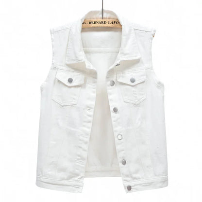 Streetwear  Denim Vest for Women
