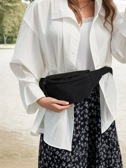 Waist bag men's fashion running sports fitness waist bag women's fashion mobile phone bag outdoor casual chest bag large capacity fashion versatile women's multi-functional compact stylish casual one-shoulder cross-body chest