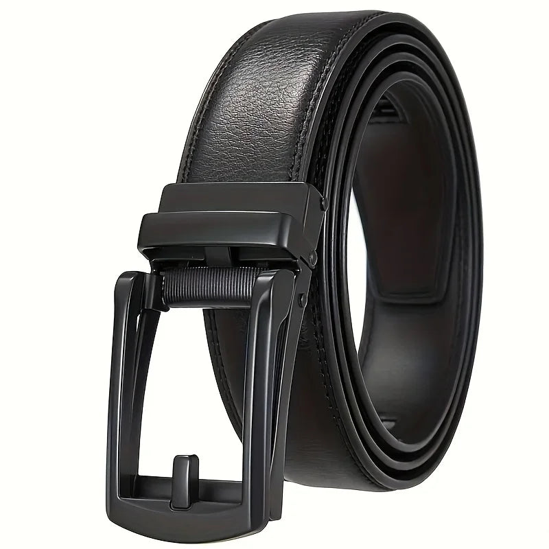 Fashion Business Men'S Belt Genuine Luxury Brand Belt Metal Buckle Belt High-Quality PU Leather Soft Belt With Cargo Pants Jeans
