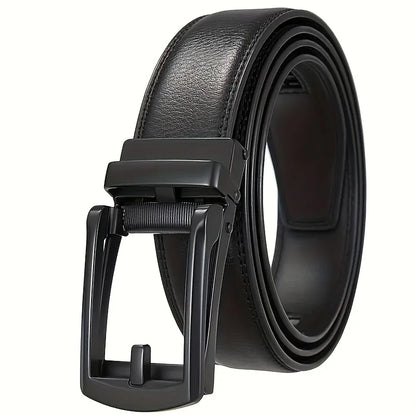 Fashion Business Men'S Belt Genuine Luxury Brand Belt Metal Buckle Belt High-Quality PU Leather Soft Belt With Cargo Pants Jeans