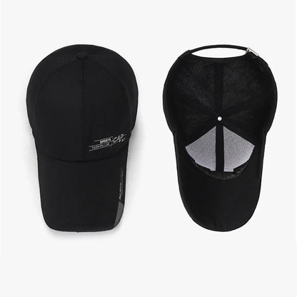 Outdoor Sunscreen Sports Men's Caps Fashion Canvas Unisex Baseball Caps Simple Design Extended Brim Snapback Caps For Men Women