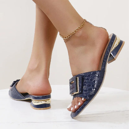 Women High Heel Slippers Summer