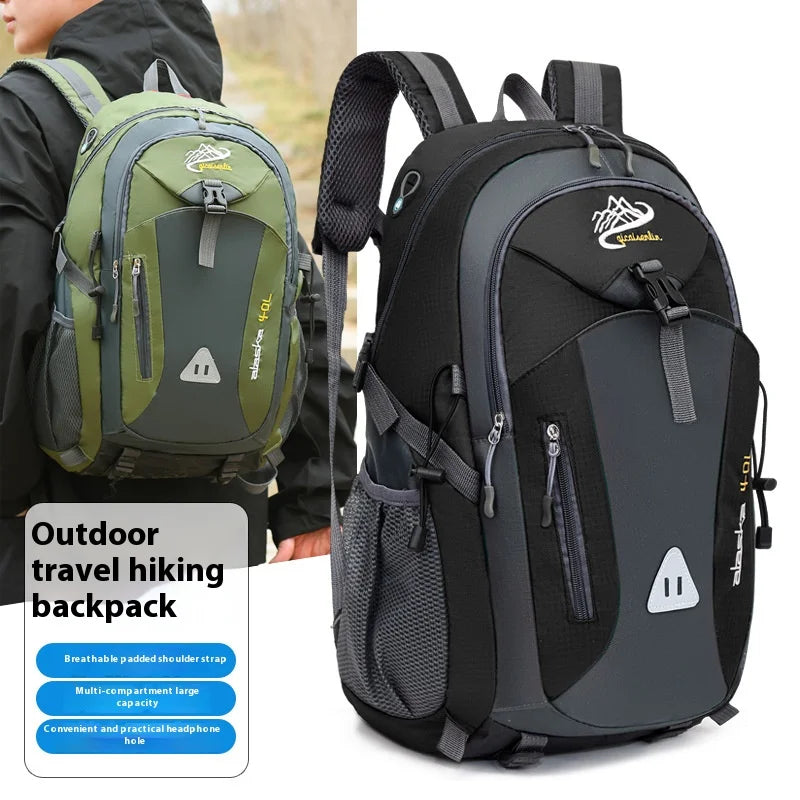 Men Backpack Nylon Waterproof Men Casual Outdoor Travel Backpack Hiking Camping Mountaineering Backpack Sports Bag Women