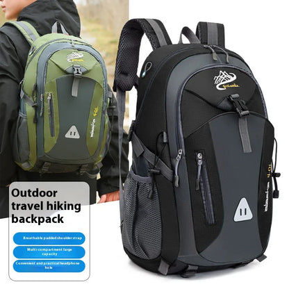 Men Backpack Nylon Waterproof Men Casual Outdoor Travel Backpack Hiking Camping Mountaineering Backpack Sports Bag Women