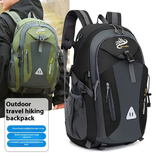 Men Backpack Nylon Waterproof Men Casual Outdoor Travel Backpack Hiking Camping Mountaineering Backpack Sports Bag Women