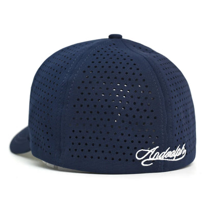Mesh Short Brim Back Closed Baseball Cap Men Women Breathable Snapback Hats Fitted Dad Hat Adjustable Solid Trucker Style