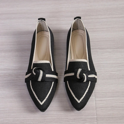 Women's Shoes Loafers Ballet Flats Pointed Toe Barefoot Slip-on Casual Low Heel Luxury Brand Woman Shoe New in Butterfly