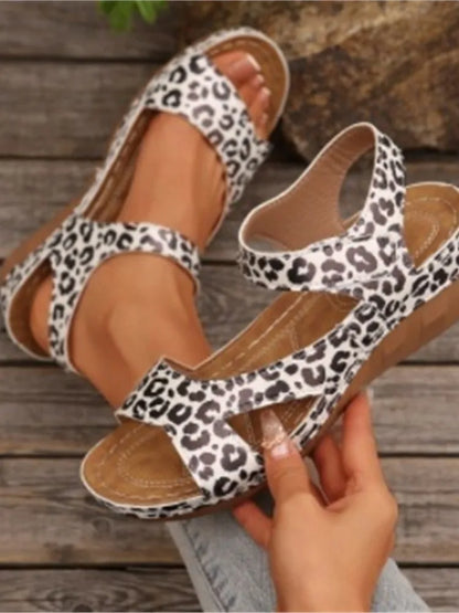 Shoes Women Sandals Summer Outdoor Shoes Woman Non-Slip Shoes For Women Wedge Sandals Ladies Retro Footwear Women Sandal Female