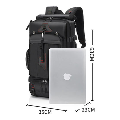 XOKY 80L Travel Backpack Large Capacity Multiple Storage Spaces Anti Theft Backpack with Dry Wet Separation 8106