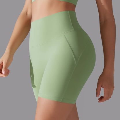 Yoga Shorts Women Fitness Shorts Running Cycling Shorts Breathable Sports Leggings High Waist Summer Workout Gym Shorts