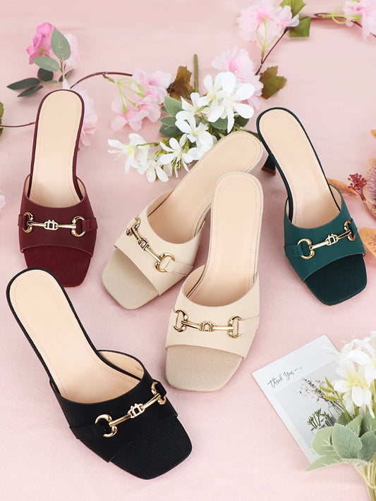 Women High Heels Sandals Slippers