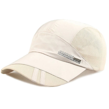 Quick Dry Men Baseball Cap for Sports Cool Mesh Summer Women Sun Hat Fishing Running Family Parent Teenager Cap