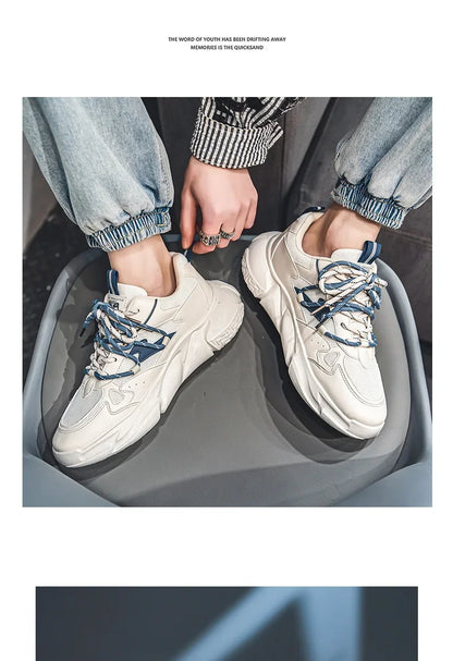 2024 Autumn Men Shoes Fashion Chunky Sneakers Height Increasing Casual Shoes Male Trainers Sports Shoes Zapatos Hombre