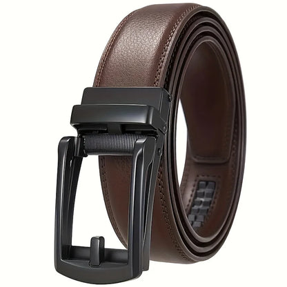 Fashion Business Men'S Belt Genuine Luxury Brand Belt Metal Buckle Belt High-Quality PU Leather Soft Belt With Cargo Pants Jeans