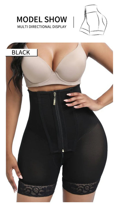 AfruliA Purple Fajas Colombianas Girdle BBL Shorts Corset Slim Waist Trainer High Compression Body Shaper Control Panties Lifter