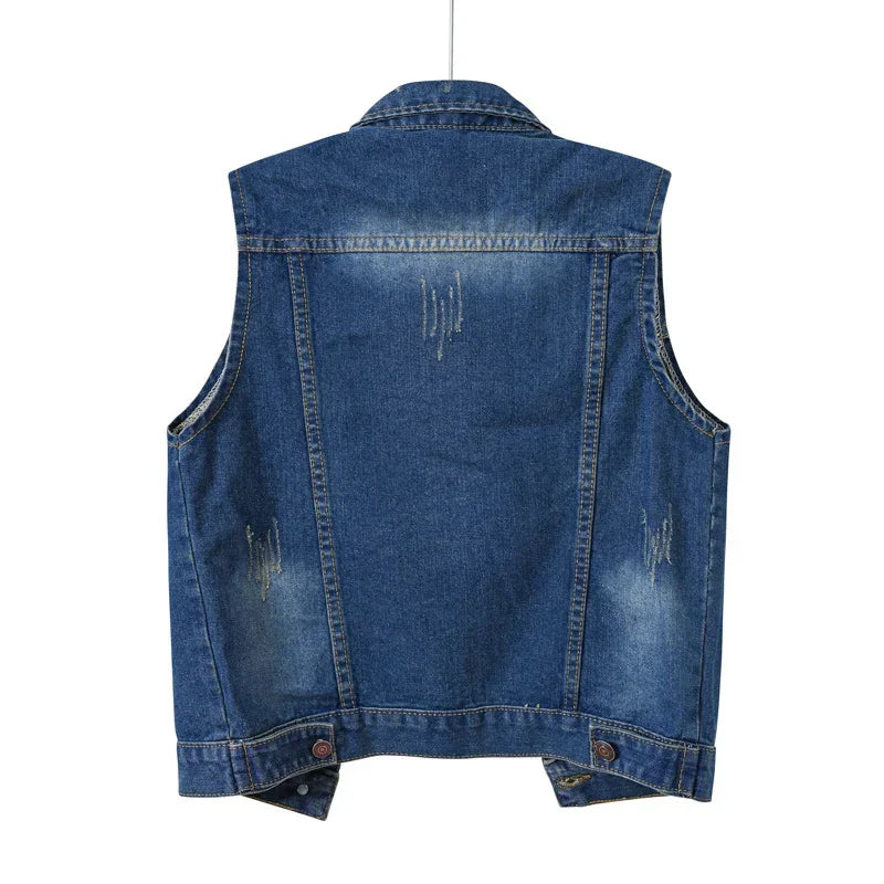Streetwear  Denim Vest for Women