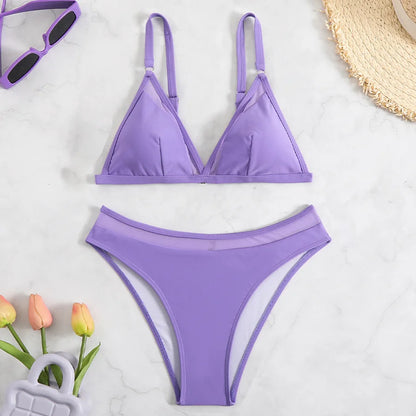 Women's Sexy Bikini Set Surfing Vacation Swimwear 